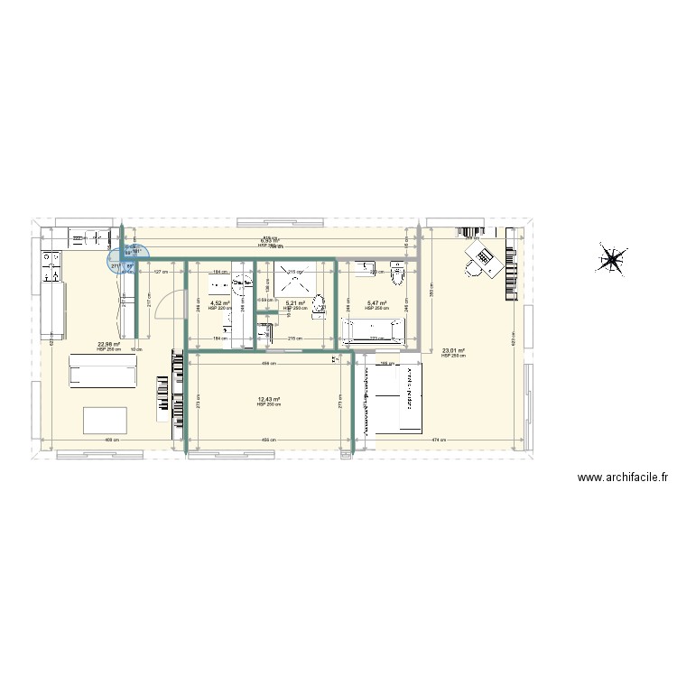 ma maison plain pied. Plan de 0 pièce et 0 m2