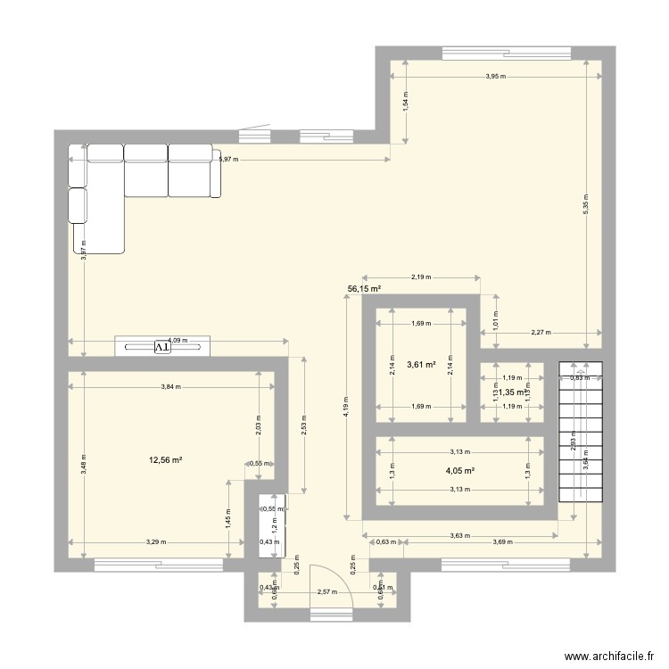 Plan de chez moi2. Plan de 5 pièces et 78 m2