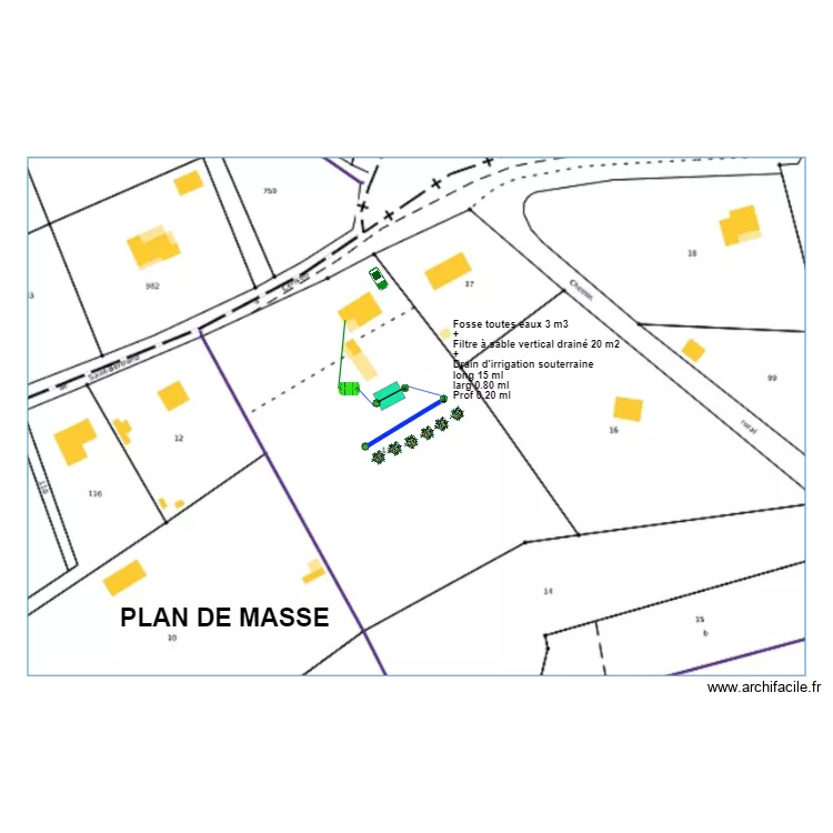 Rocquencourt. Plan de 