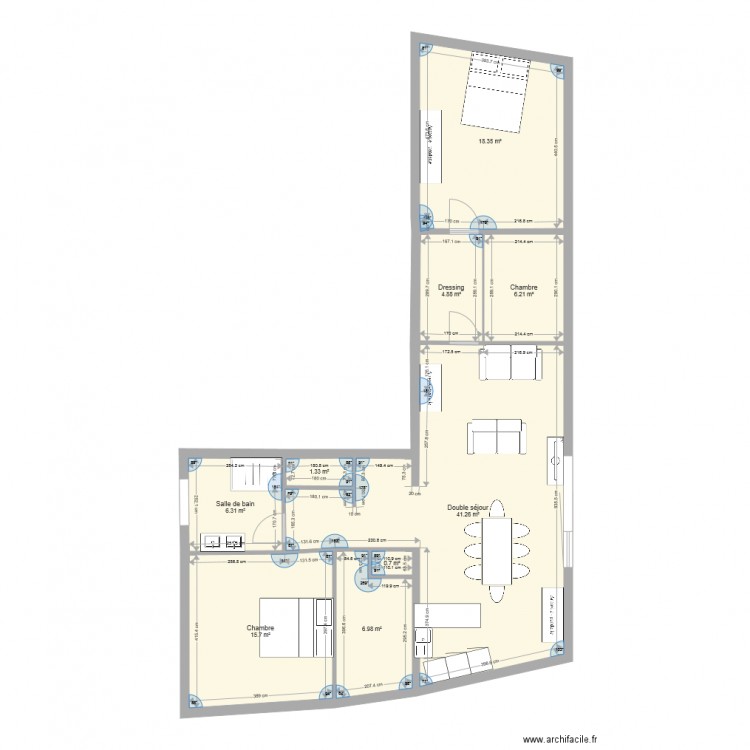 appart1. Plan de 0 pièce et 0 m2