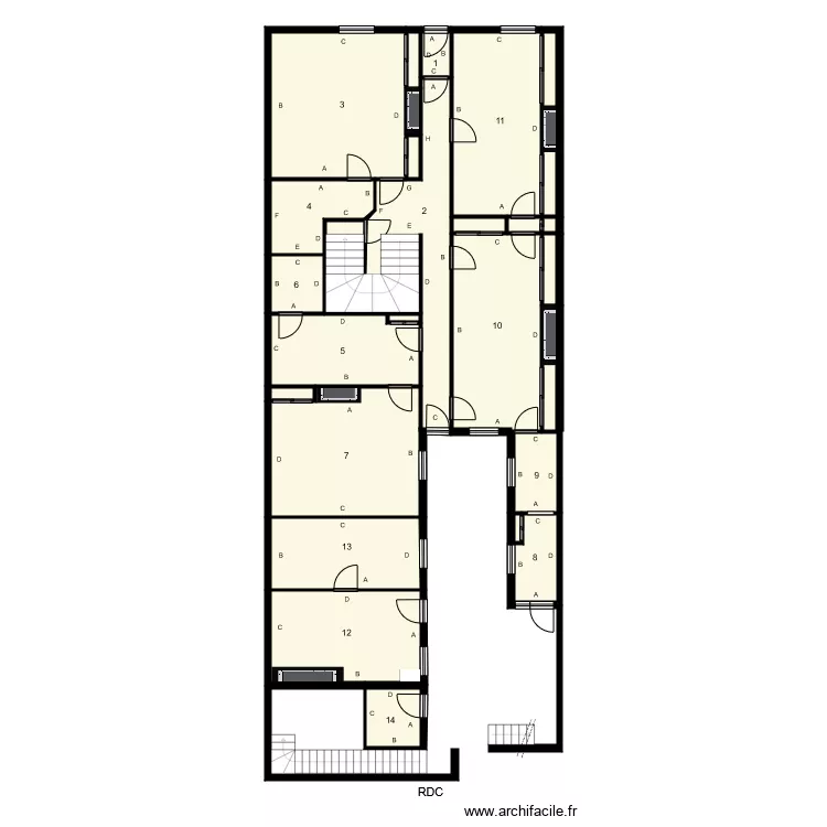 ENARD 174512 plomb. Plan de 