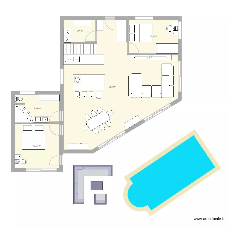 Maison v3. Plan de 