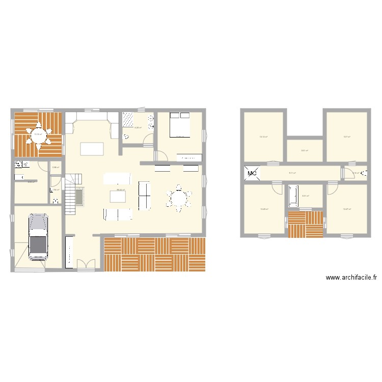 MAISON 1 150M2par maman. Plan de 0 pièce et 0 m2
