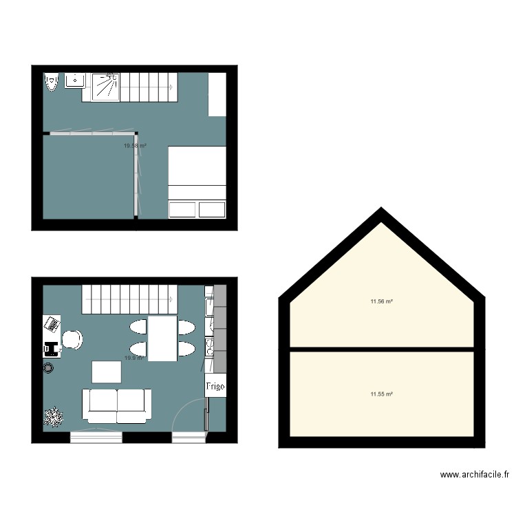 Plan 2d. Plan de 0 pièce et 0 m2