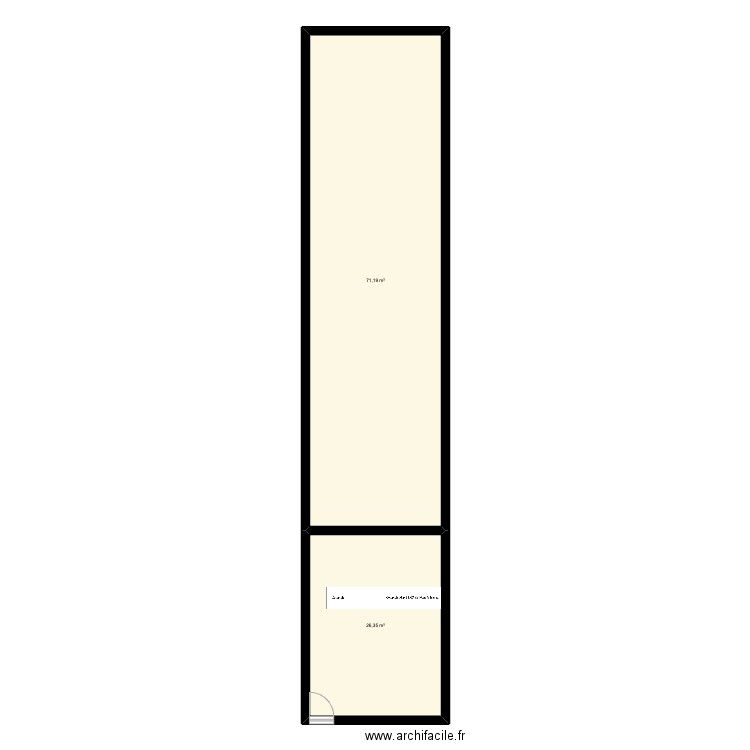 mecanord. Plan de 2 pièces et 98 m2