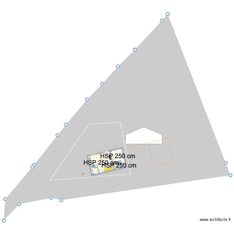 Evian 2. Plan de 4 pièces et 63 m2