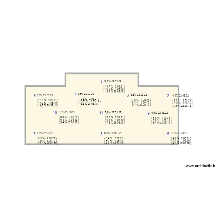 Rategniau 2 Polliez-Pittet. Plan de 0 pièce et 0 m2