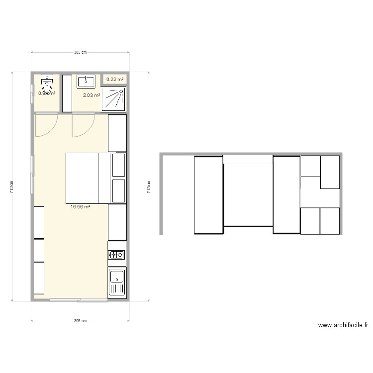 bungalow. Plan de 0 pièce et 0 m2