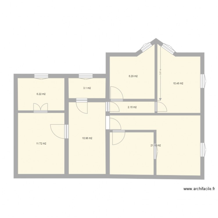 19 2eme étage DEFINITIF AVEC NOM. Plan de 0 pièce et 0 m2