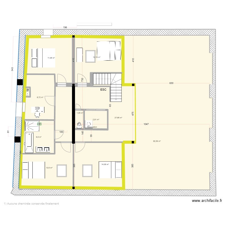 RDC & R+1-V2. Plan de 0 pièce et 0 m2