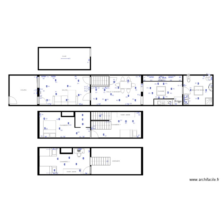 la maison 39. Plan de 0 pièce et 0 m2