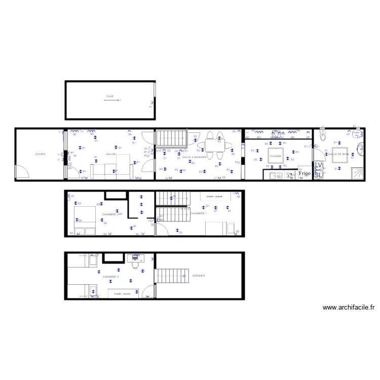 la maison 39. Plan de 