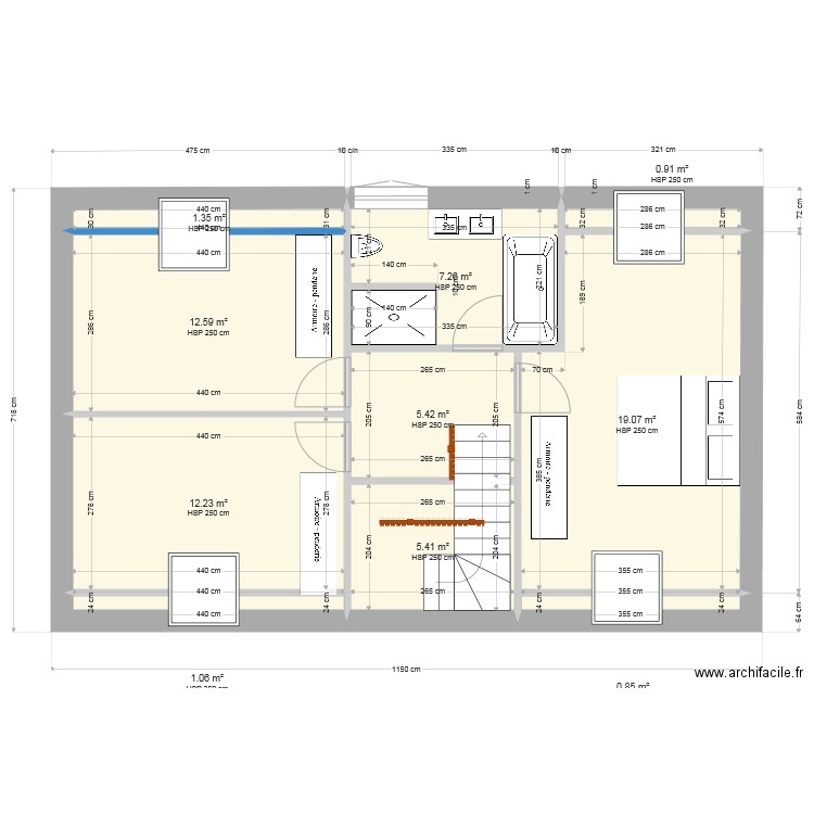 1er Etage. Plan de 0 pièce et 0 m2