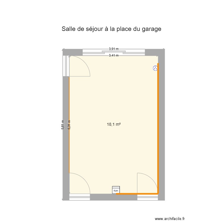 garage. Plan de 0 pièce et 0 m2