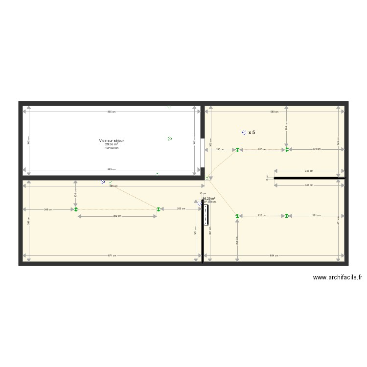 Combles. Plan de 0 pièce et 0 m2