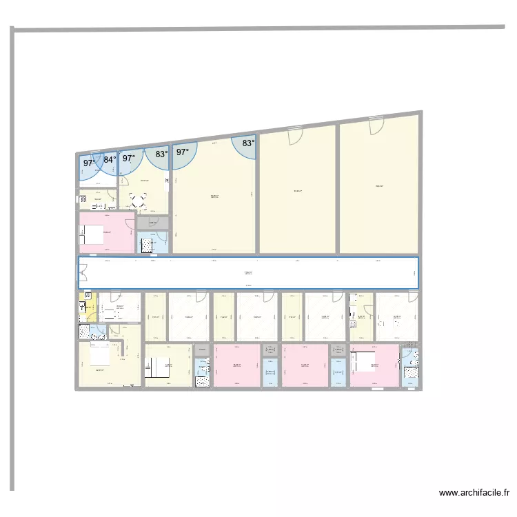 Plan cours 10 * 2 pieces. Plan de 