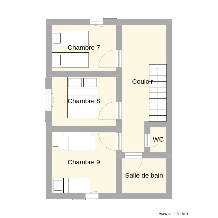 La Côte Maison secondaire 1er étage. Plan de 0 pièce et 0 m2