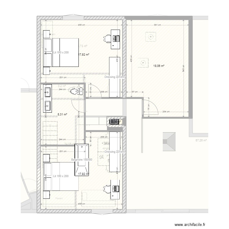 Bas Jarret Vougy 11. Plan de 24 pièces et 414 m2