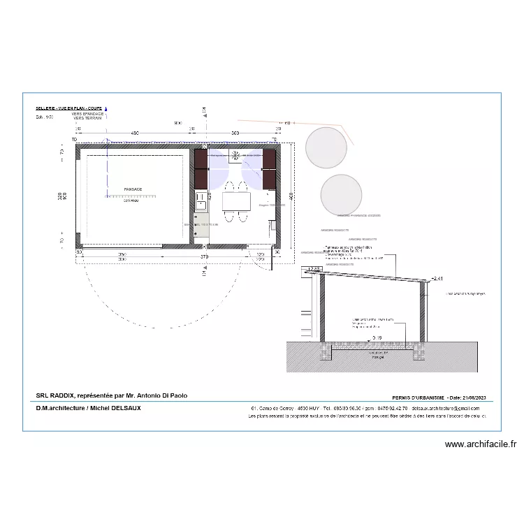 SELLERIE PANSAGE 2. Plan de 