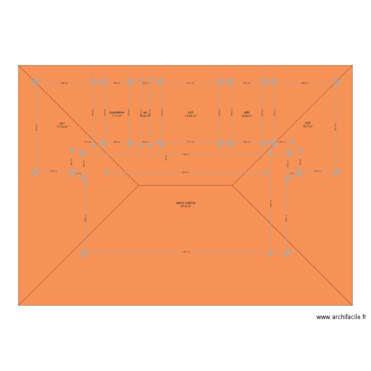 plan maison 3. Plan de 0 pièce et 0 m2
