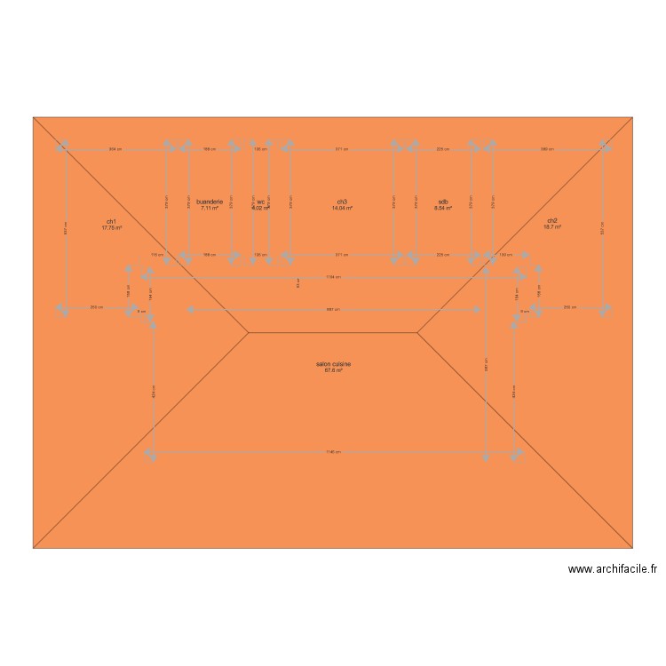 plan maison 3. Plan de 0 pièce et 0 m2