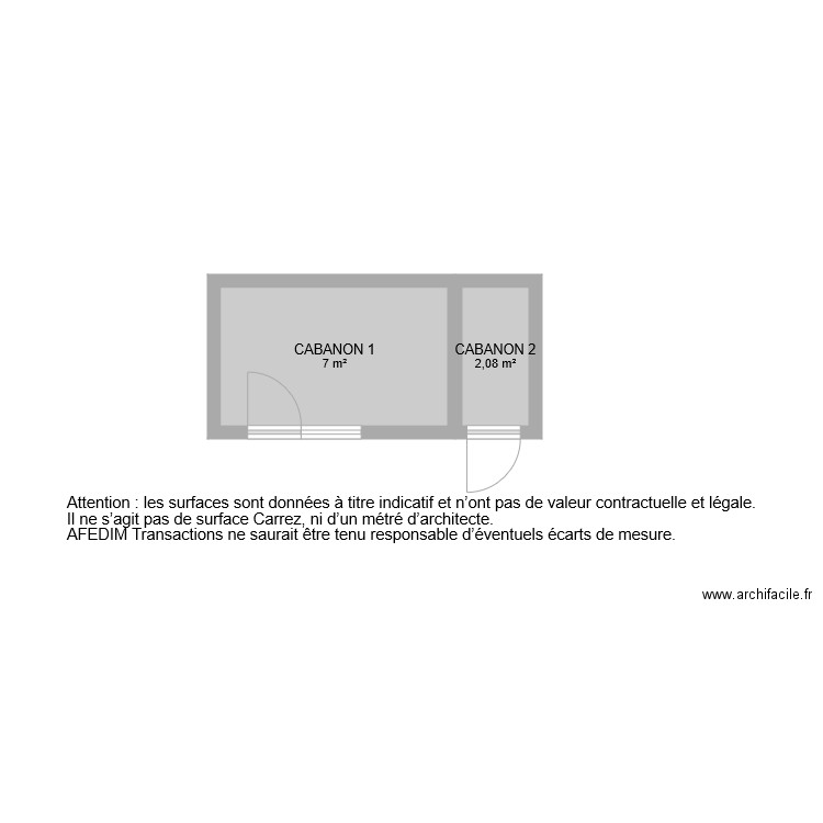 BI 6266 CABANONS. Plan de 0 pièce et 0 m2