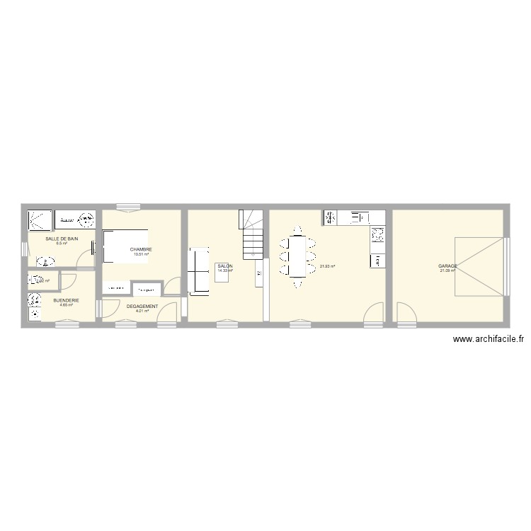 LES PLESSIS RDC. Plan de 0 pièce et 0 m2