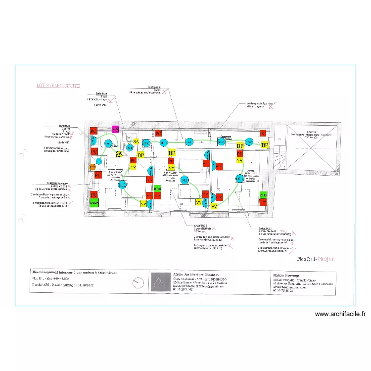 st aignan r1. Plan de 
