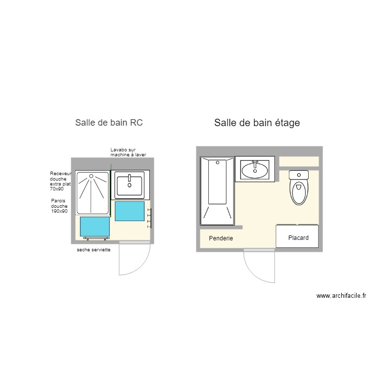 Crouesty salle de bain. Plan de 0 pièce et 0 m2