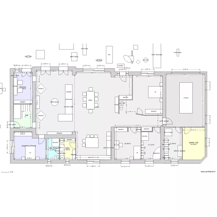 tres grd changement. Plan de 