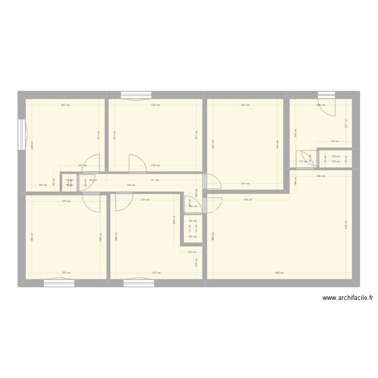 maillard coloc v2. Plan de 11 pièces et 119 m2