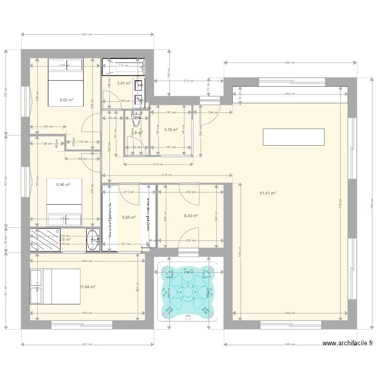 chauffray. Plan de 0 pièce et 0 m2