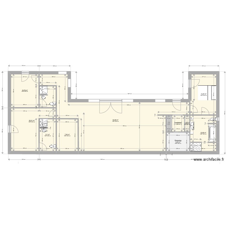 MAISON en U nouveau dessin -26 juillet. Plan de 0 pièce et 0 m2
