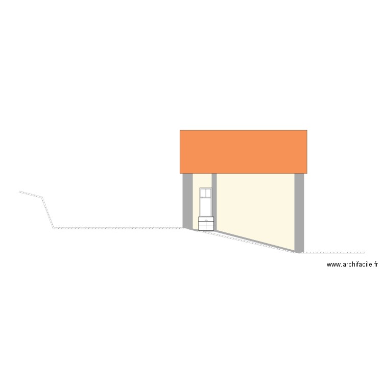 Ancien Façade Sud Ouest. Plan de 0 pièce et 0 m2