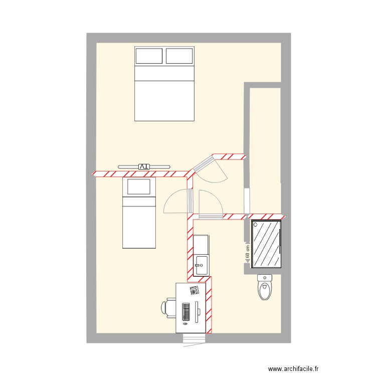 Immeuble MARIGNY RDC. Plan de 0 pièce et 0 m2