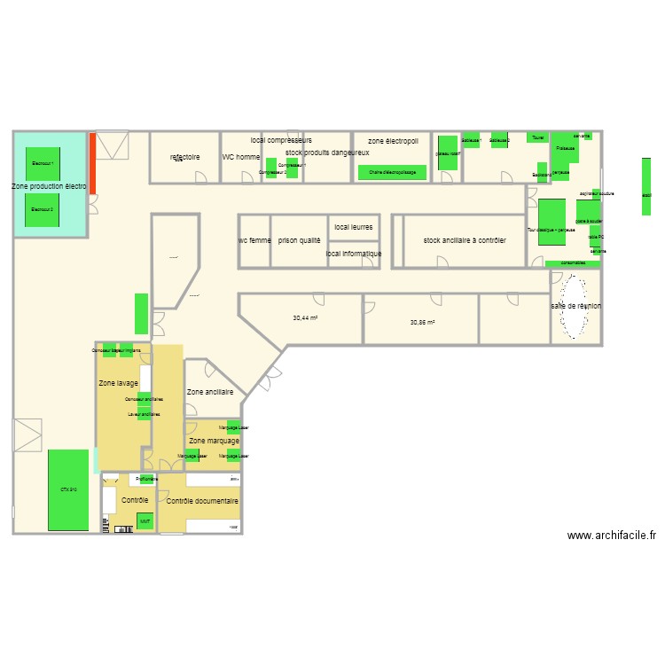 nogent travaux atelier FD 01. Plan de 27 pièces et 911 m2