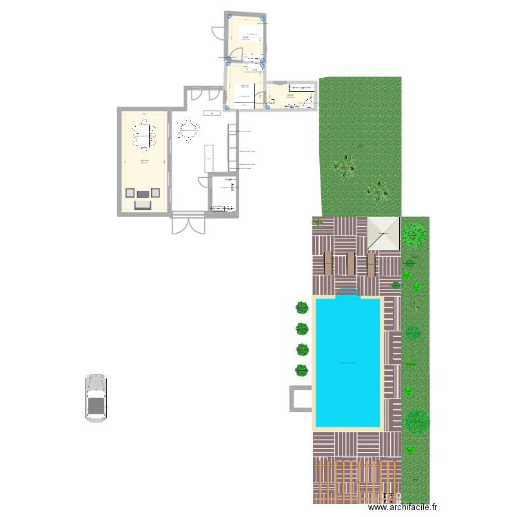 Branoux2. Plan de 4 pièces et 57 m2
