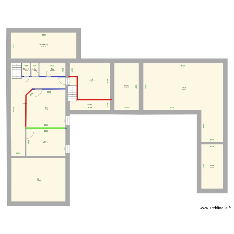 PLAN GENERAL détails murs v2. Plan de 0 pièce et 0 m2