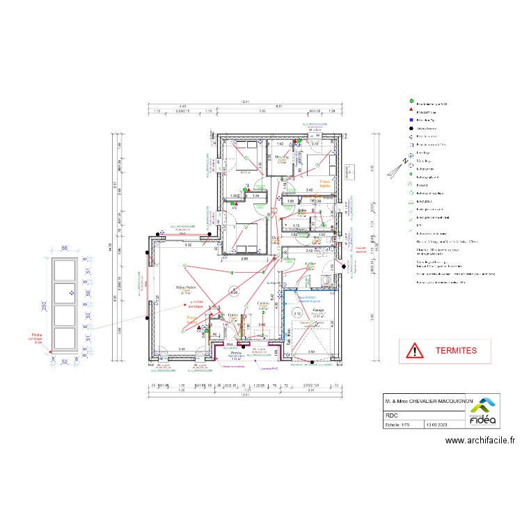 CHEVALIER MACQUIGNON. Plan de 0 pièce et 0 m2