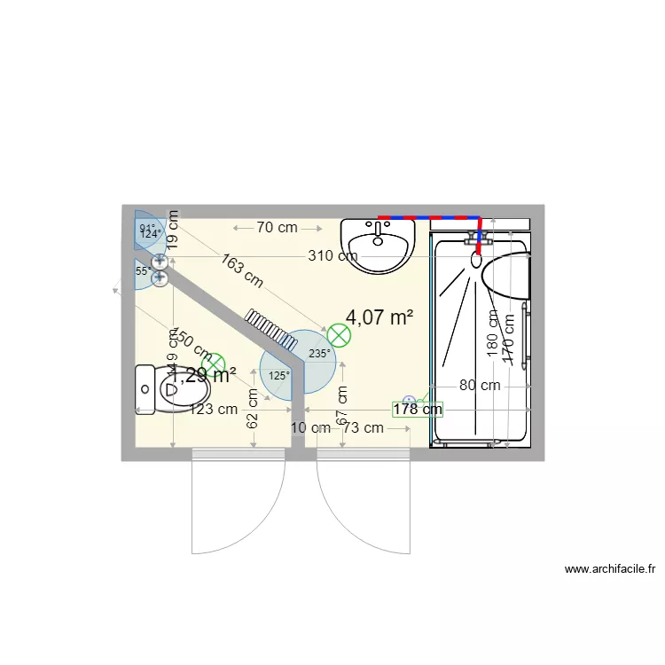 MERCIER r&eacute;nov&eacute;. Plan de 