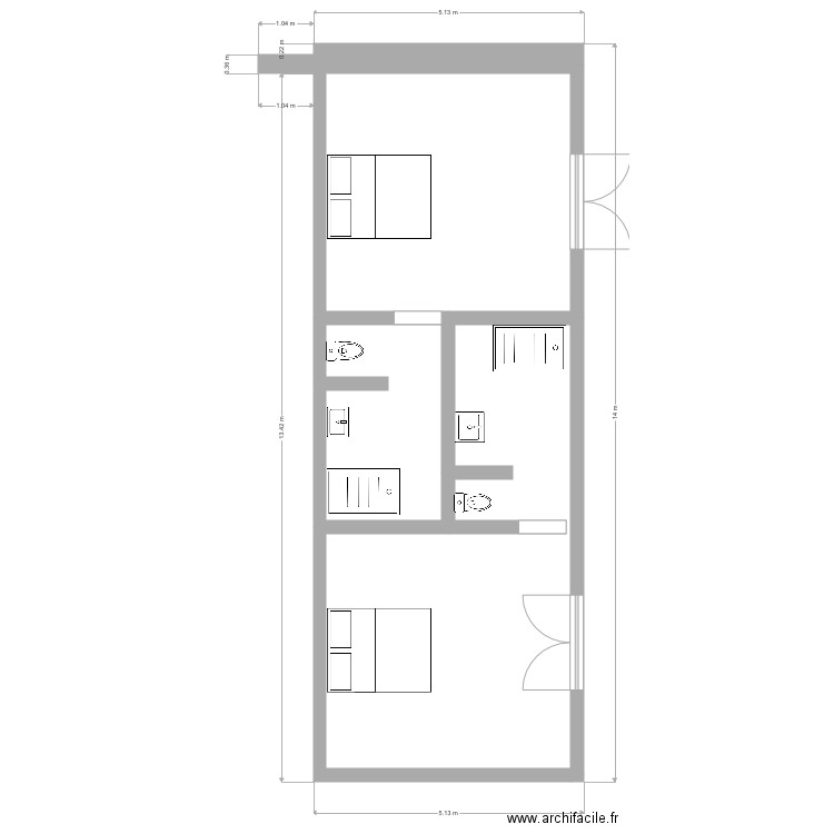 Master. Plan de 0 pièce et 0 m2