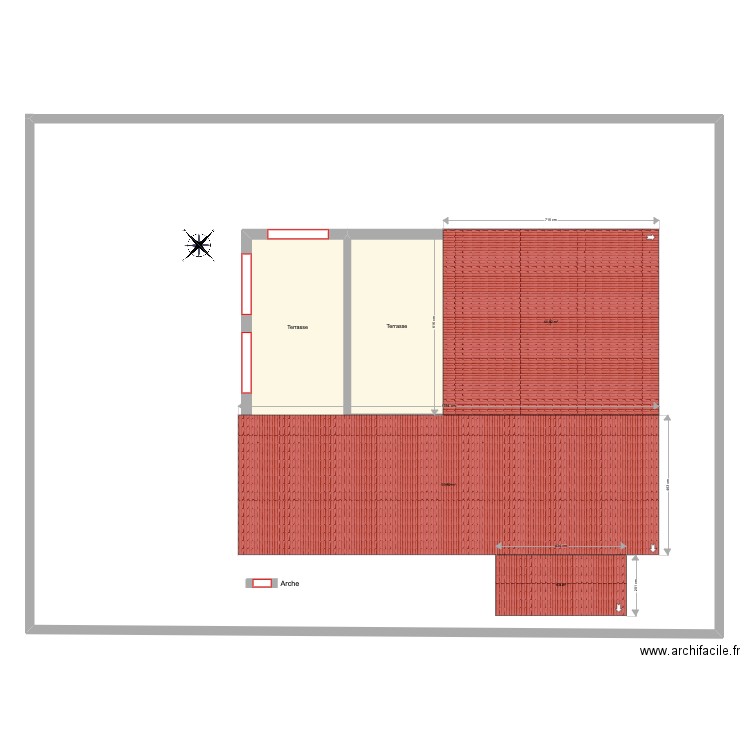 Vilafortuny - Plan toit - FR. Plan de 12 pièces et 508 m2