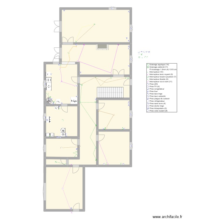 maison. Plan de 0 pièce et 0 m2