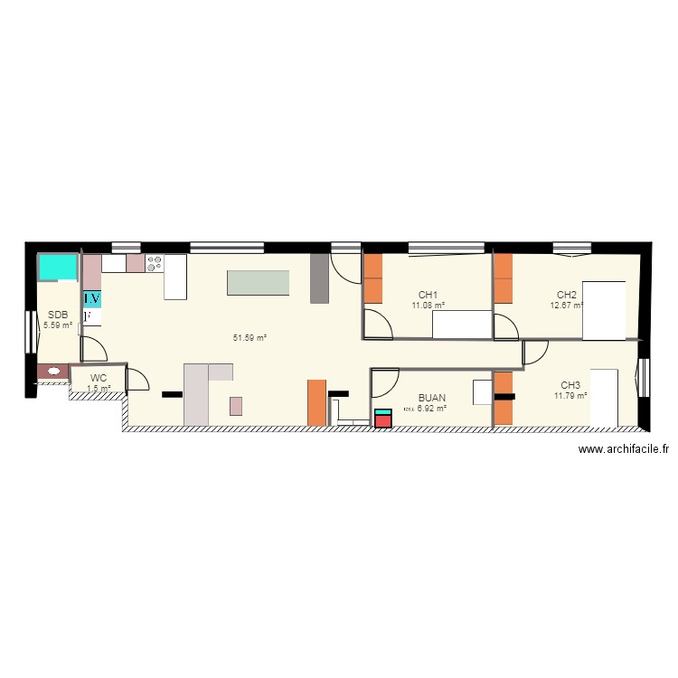 Location 2. Plan de 0 pièce et 0 m2