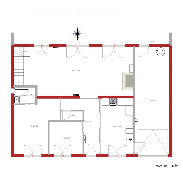 1 RDC Guidel ter. Plan de 0 pièce et 0 m2