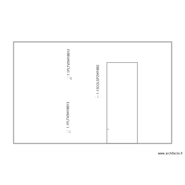 wall 18 cable naming. Plan de 1 pièce et 88 m2