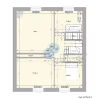 Plan maison &eacute;tage 1