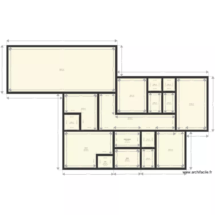 MAISON GB01P. Plan de 