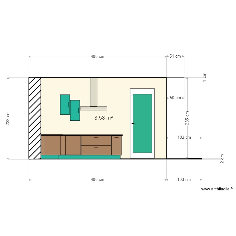 NIEUL Cuisine version 5. Plan de 0 pièce et 0 m2