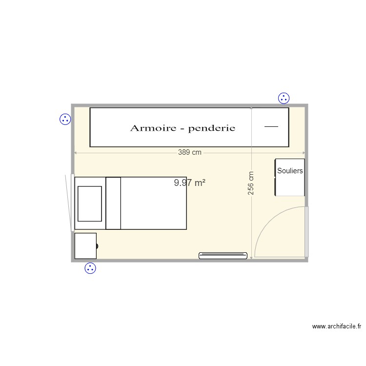 Penderie Amis. Plan de 0 pièce et 0 m2